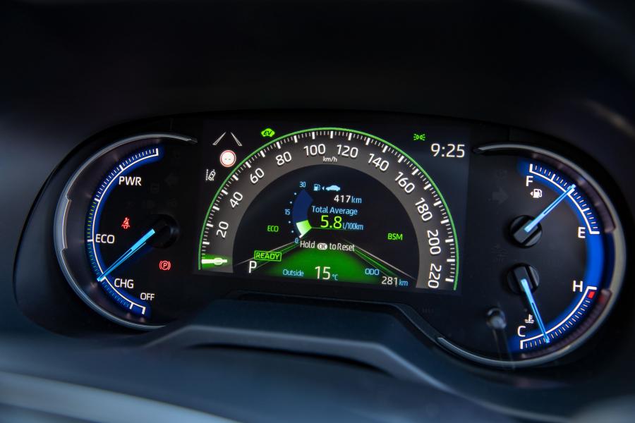 Панель приборов Toyota RAV4 Hybrid Cruiser 2019 года  (AU) (фото 18 из 21)